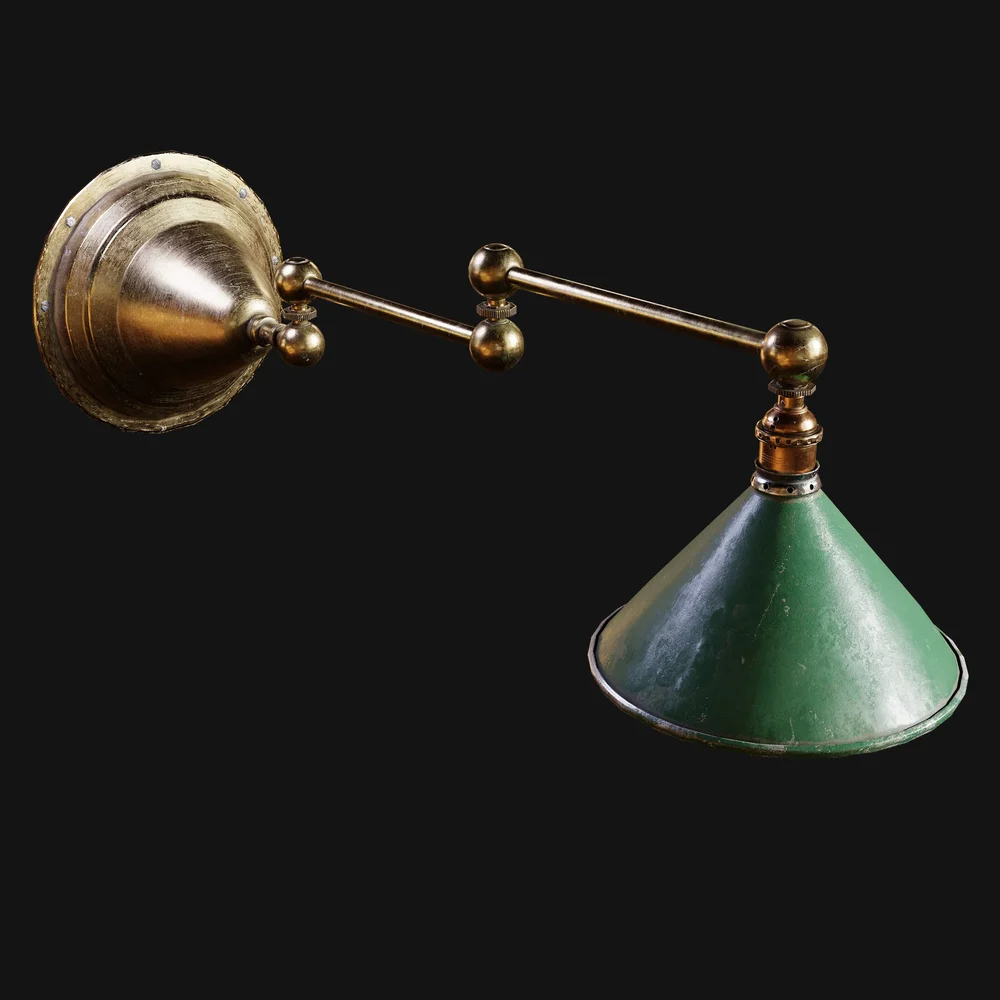 Industrial Swing-Arm Wall Lamp
