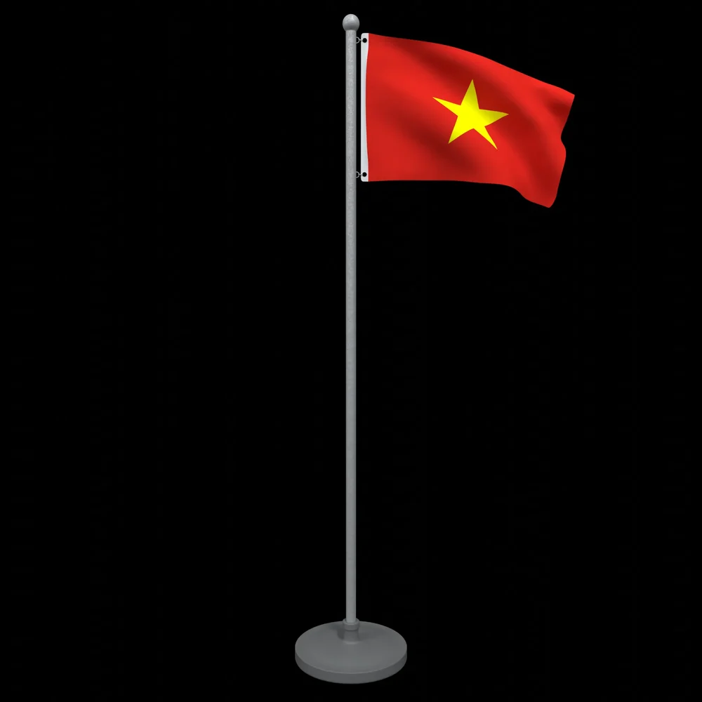 Animated Flag Of Vietnam
