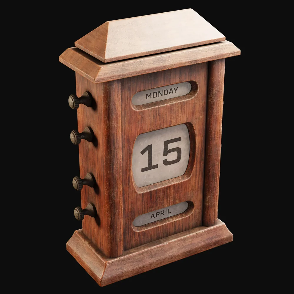Early 1900s Perpetual Desk Calendar
