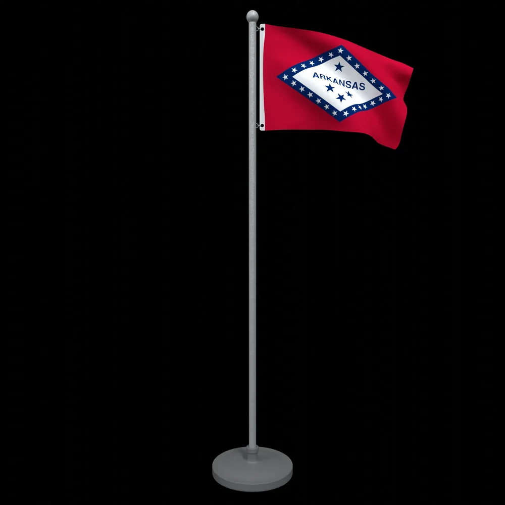 Animated Flag Of Arkansas State