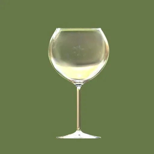 Burgundy Wine Glass
