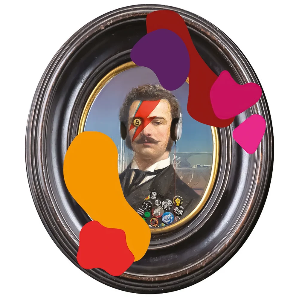 Pop Portrait In Bubble Carpet