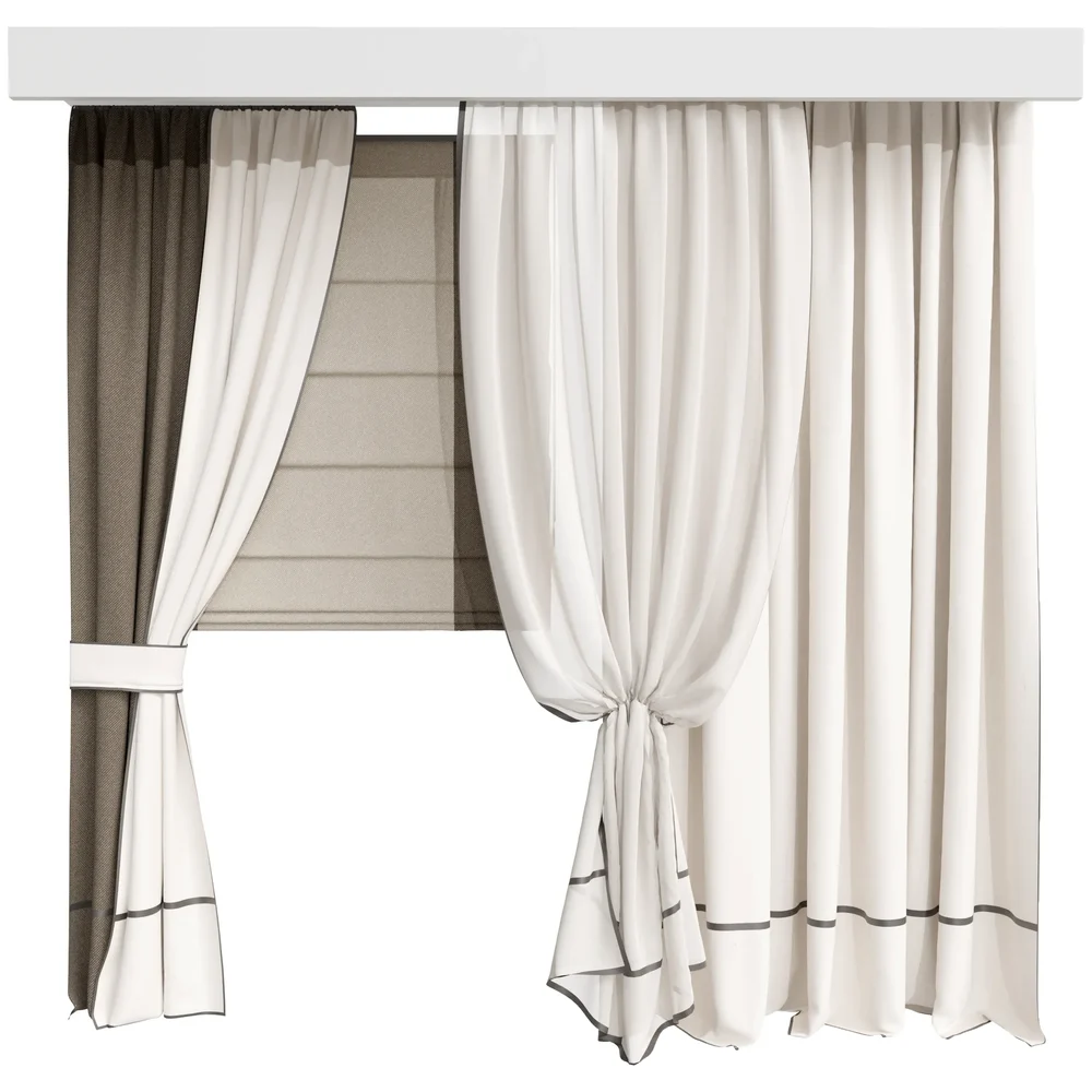 Mi Silk And Cotton Curtain Set