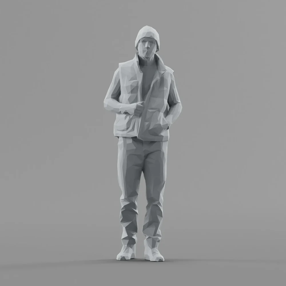 Lowpoly Male Standing