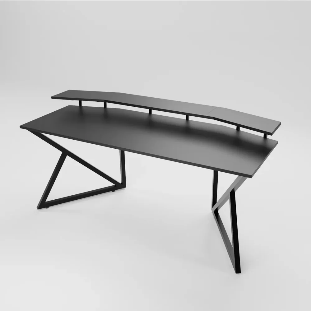 Gaming Desk With Monitor Shelf