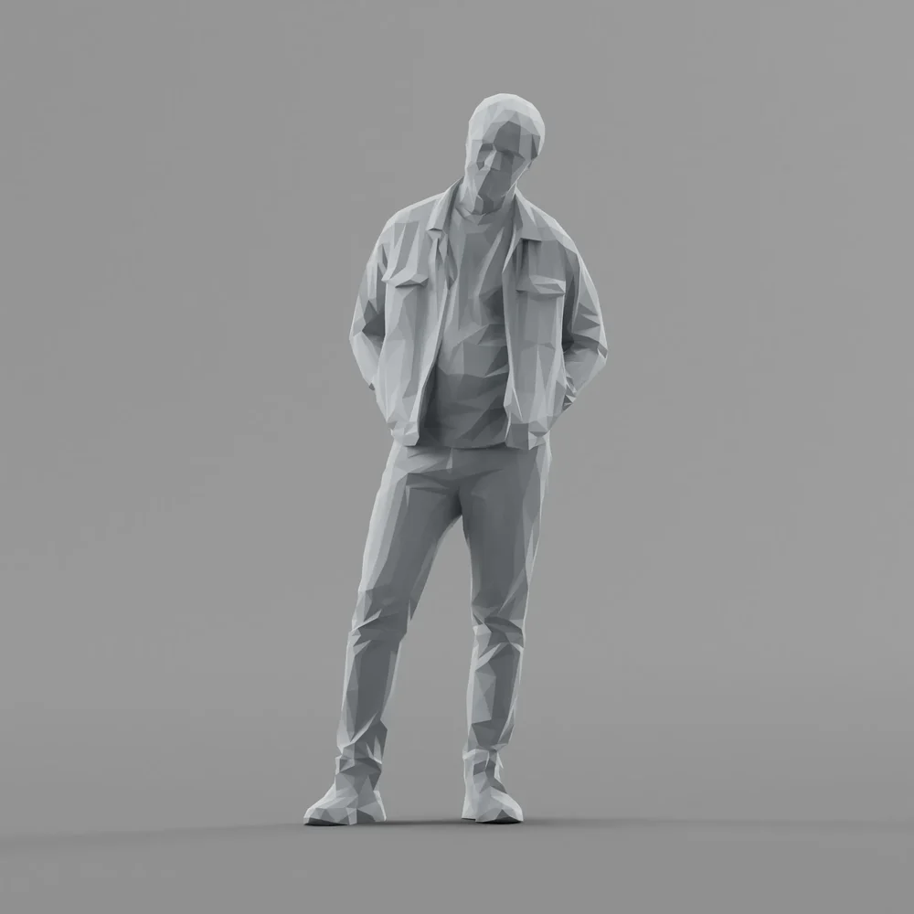 Lowpoly Male Standing