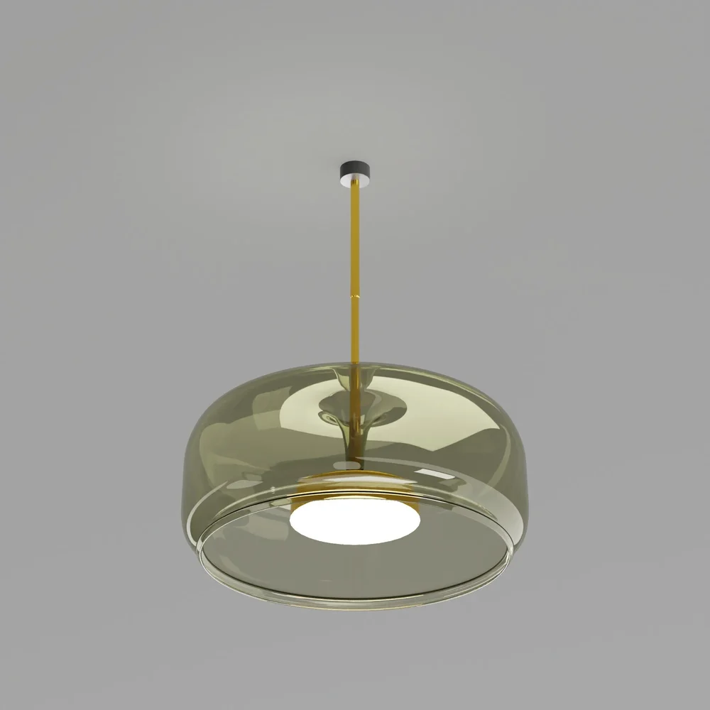Round Glass Pendant Ceiling Light