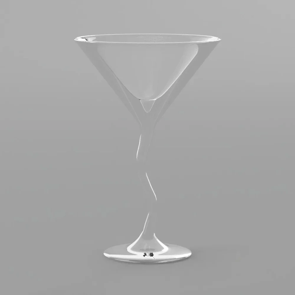 Twisted Martini Glass