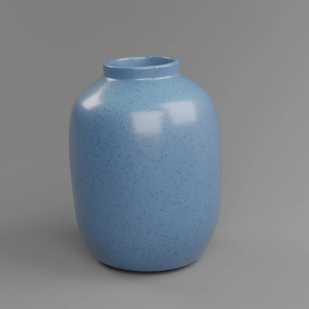Speckled Sage Blue Vase