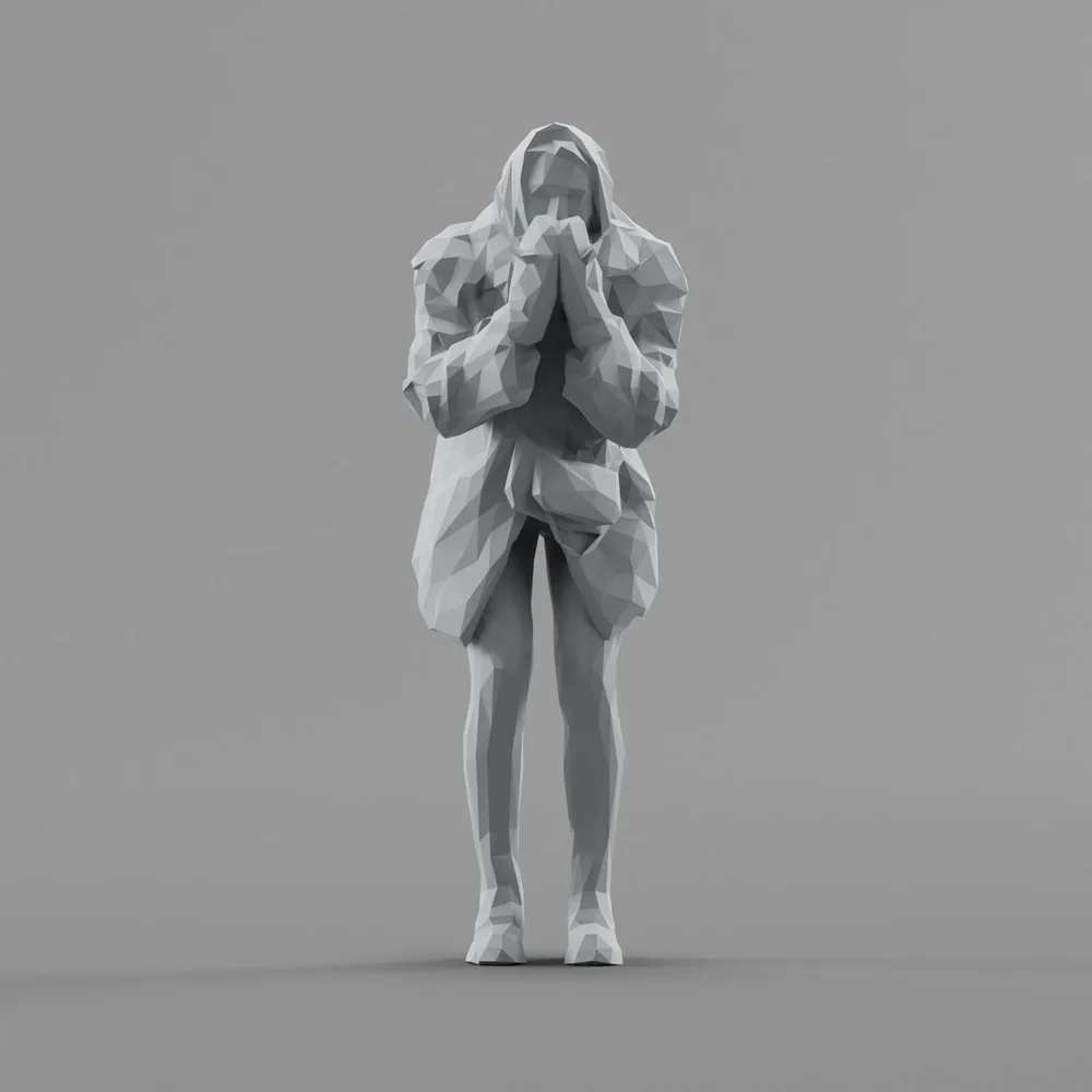 Lowpoly Female Standing