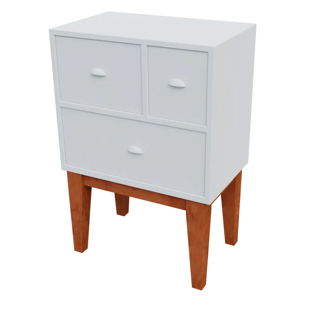 Lowpoly White Drawer