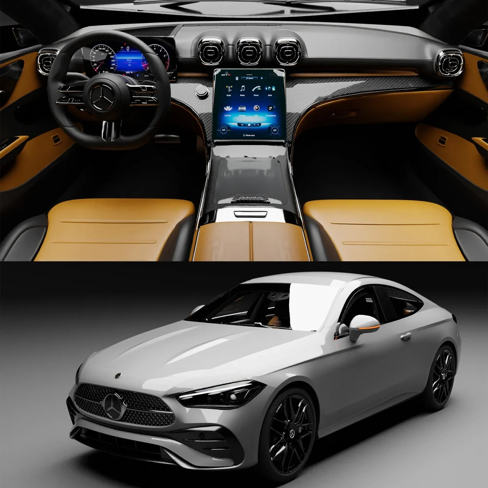 Mercedes-Benz-Cle-Coupe(Rigged)