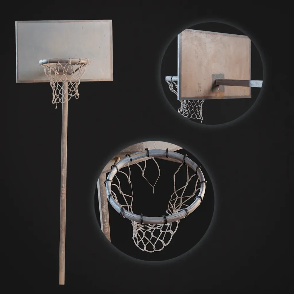 An Old Basketball Hoop