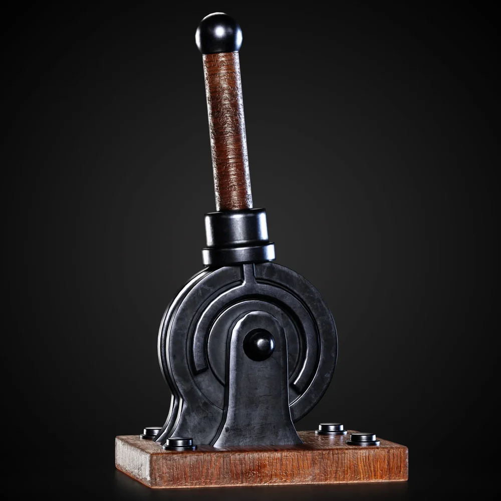 Mechanical Lever Game-Ready + 4k Textures | Blenderkit Series