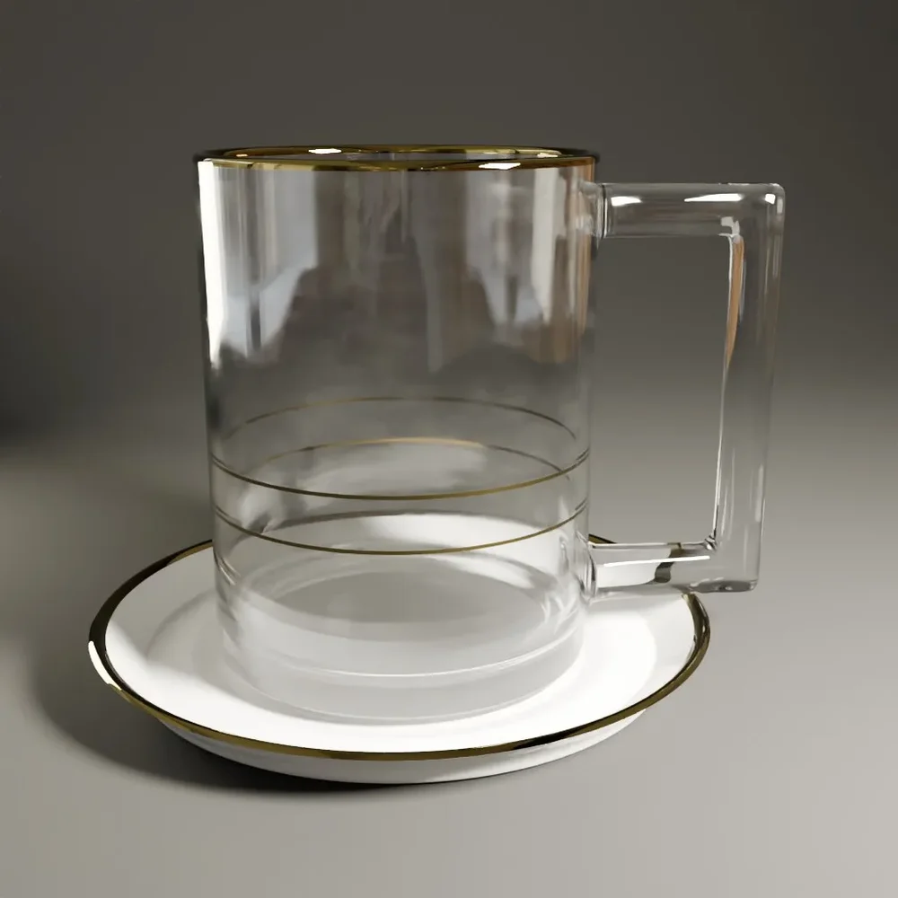 Glass And Saucer