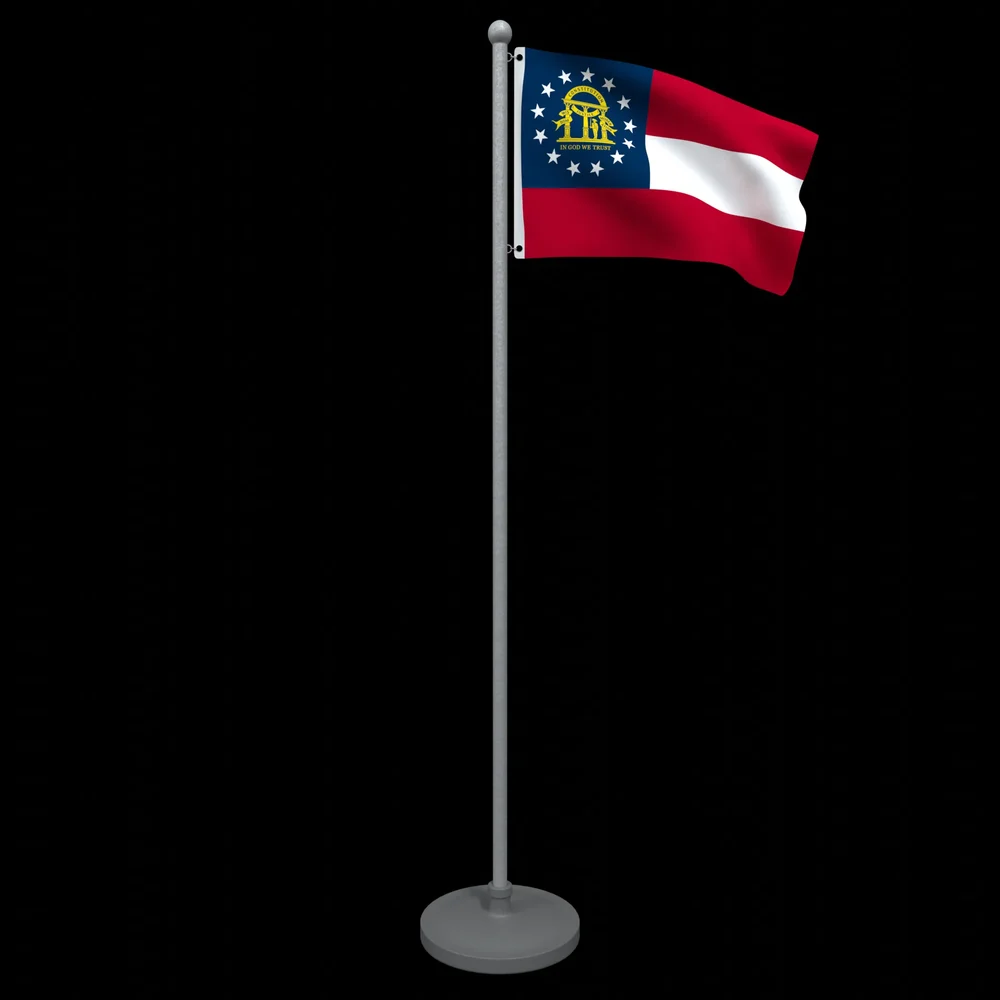 Animated Flag Of Georgia State