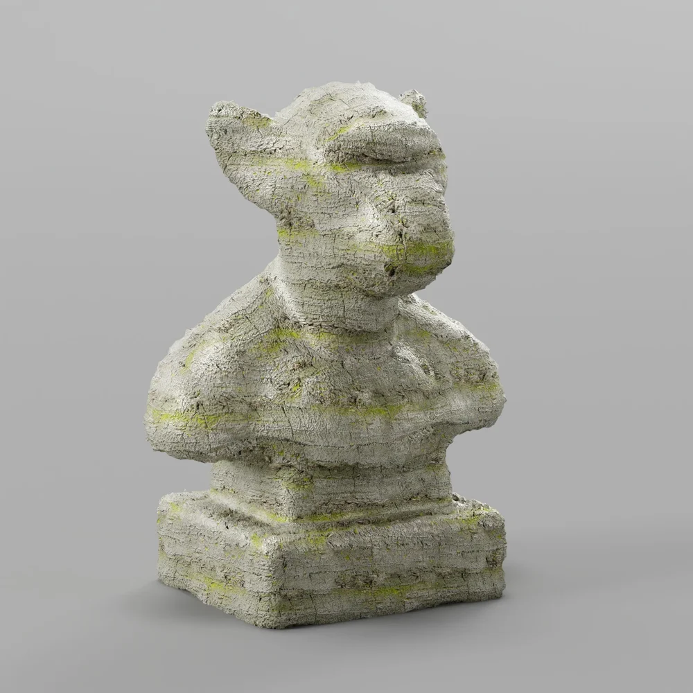 Vintage Monkey 3d Statue