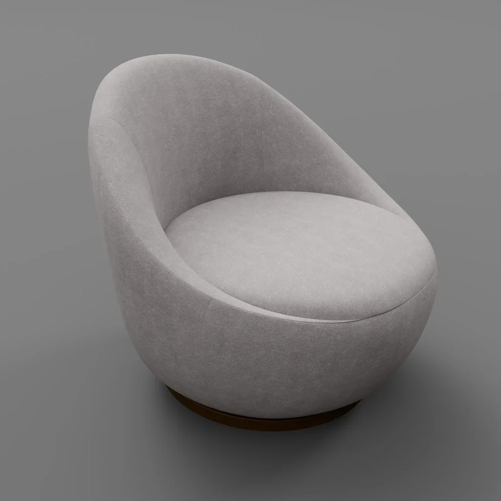 Restoration Hardware Reine Swivel Chair