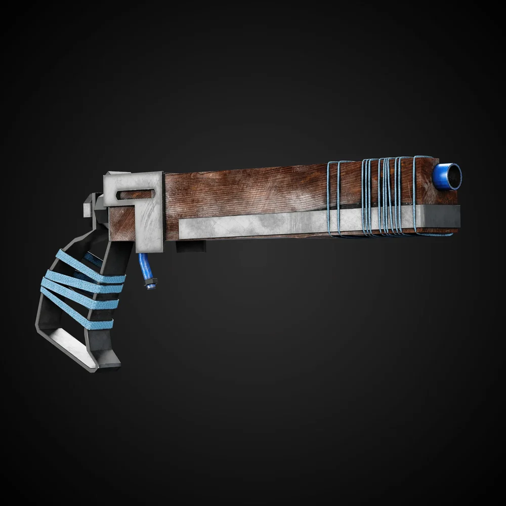Apocalyptic Game-Ready Guns + 4k Textures | Blenderkit Series