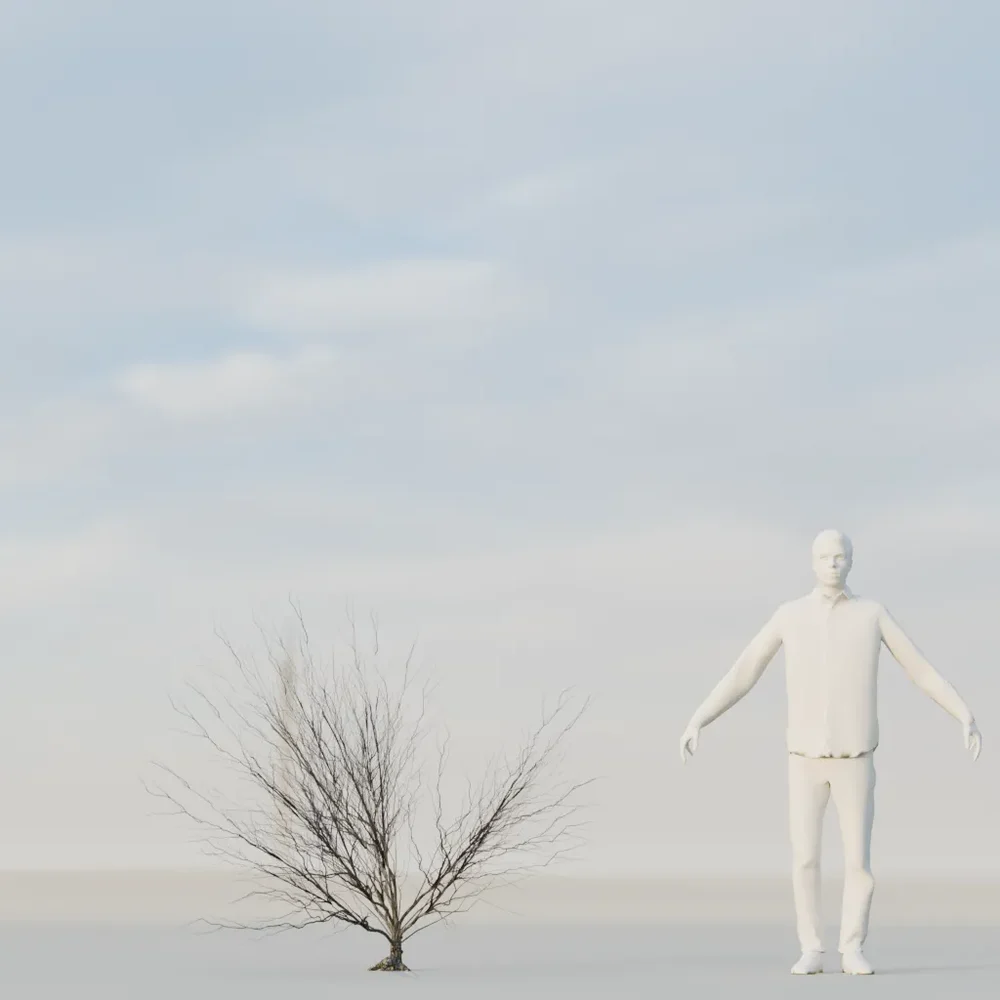 Dry Bush Low Poly