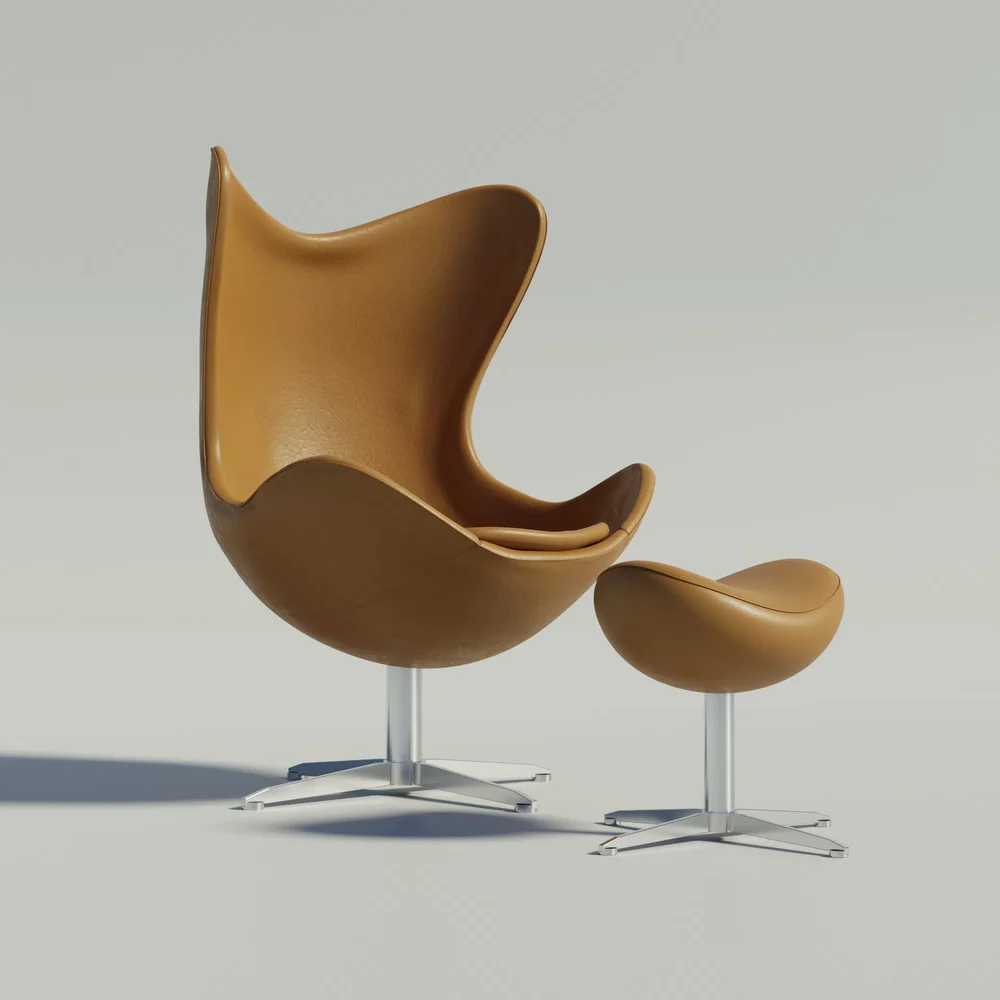 Egg Chair With Footstool