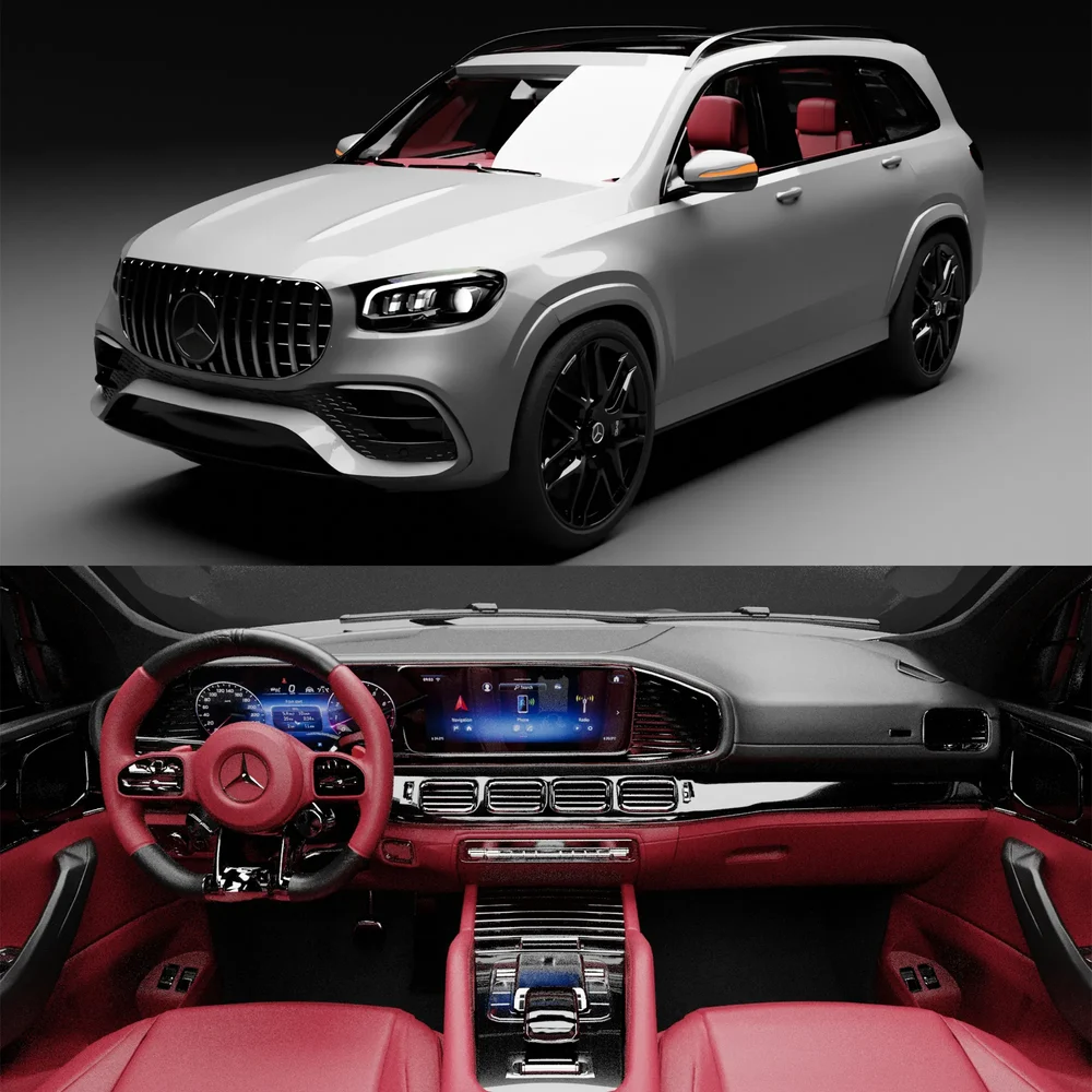 (Rigged) Mercedes Benz Gls 63 Amg