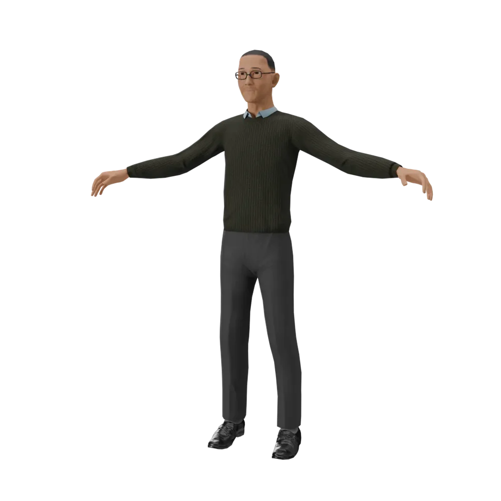 Men Employee Character