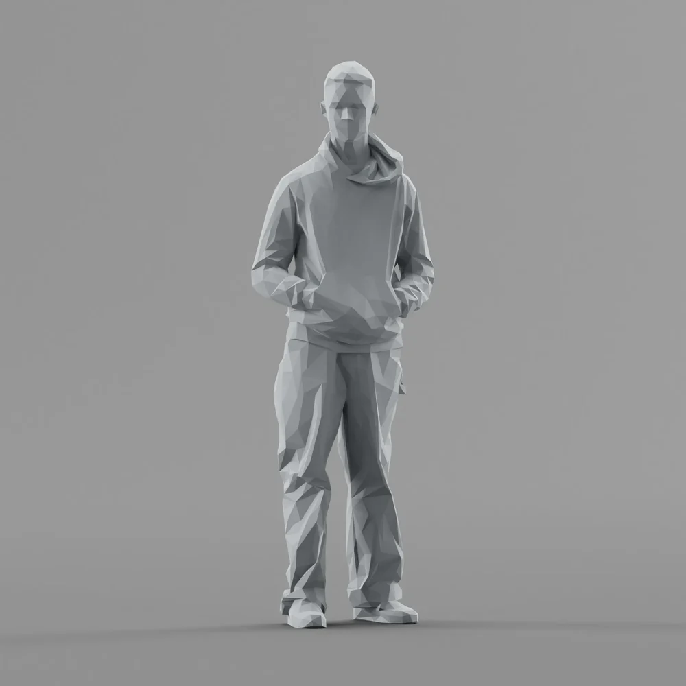 Lowpoly Male Standing