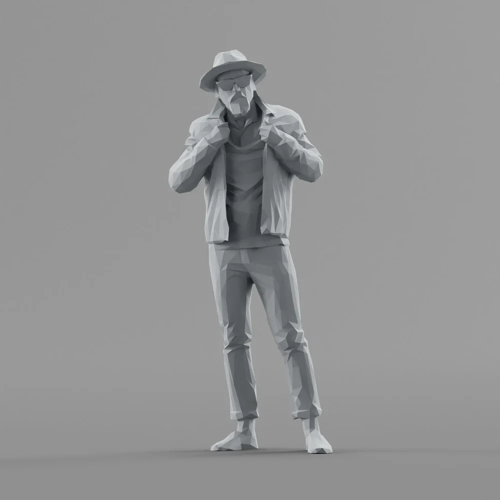 Lowpoly Male Standing