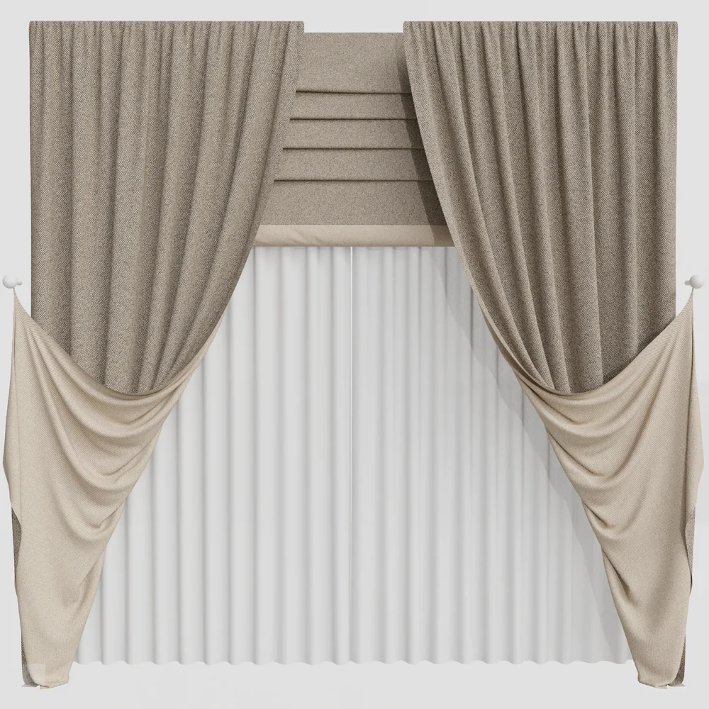 Gd Roman And Cotton Curtain