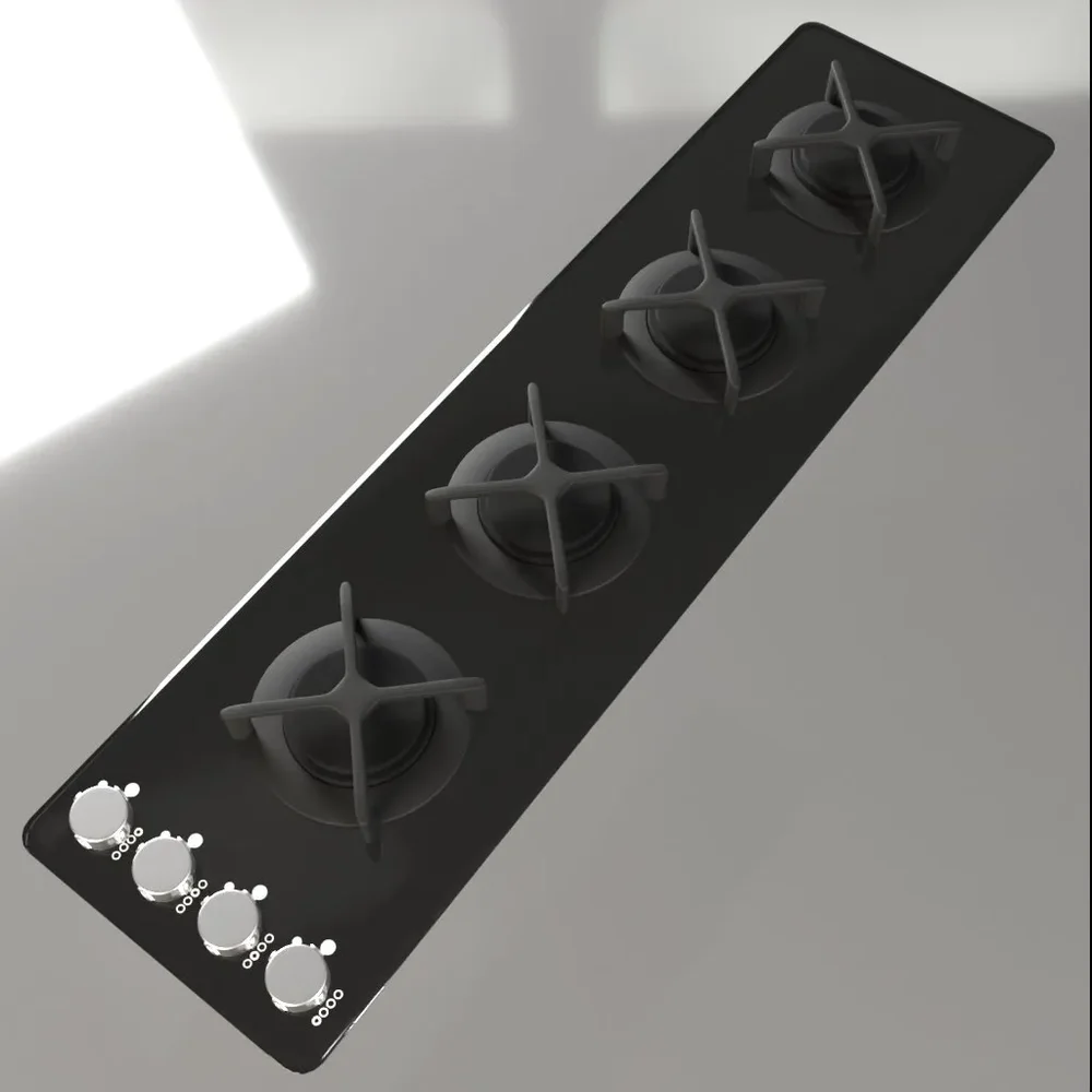 Generic Inline Four Burner Cooktop