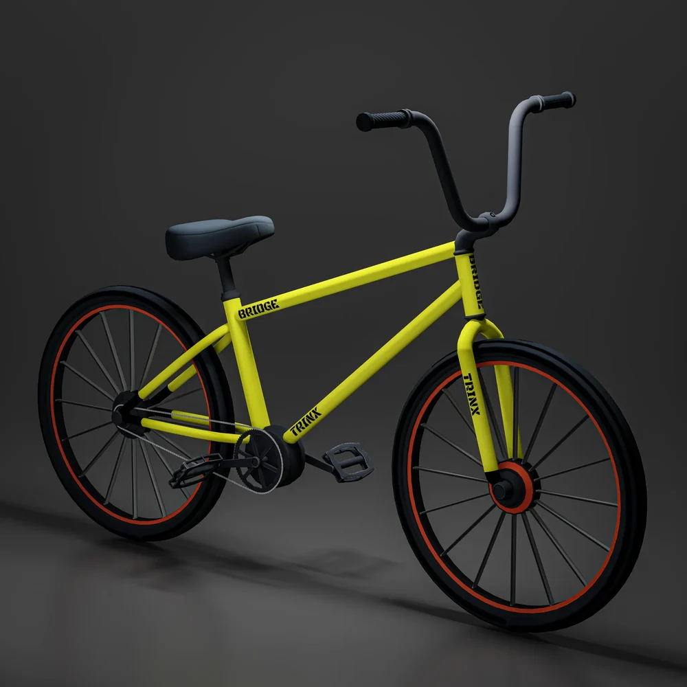 Yellow Sport Bicycle