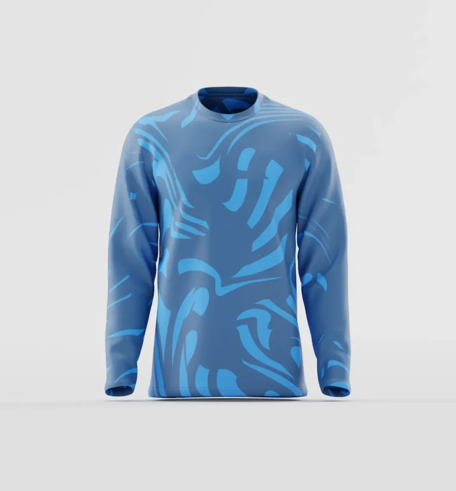 Men’S Abstract Wave Long Sleeve