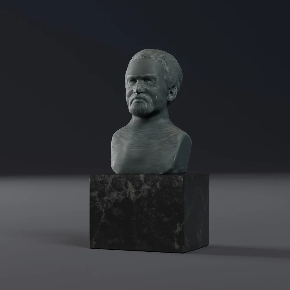 Male Head Sculpture