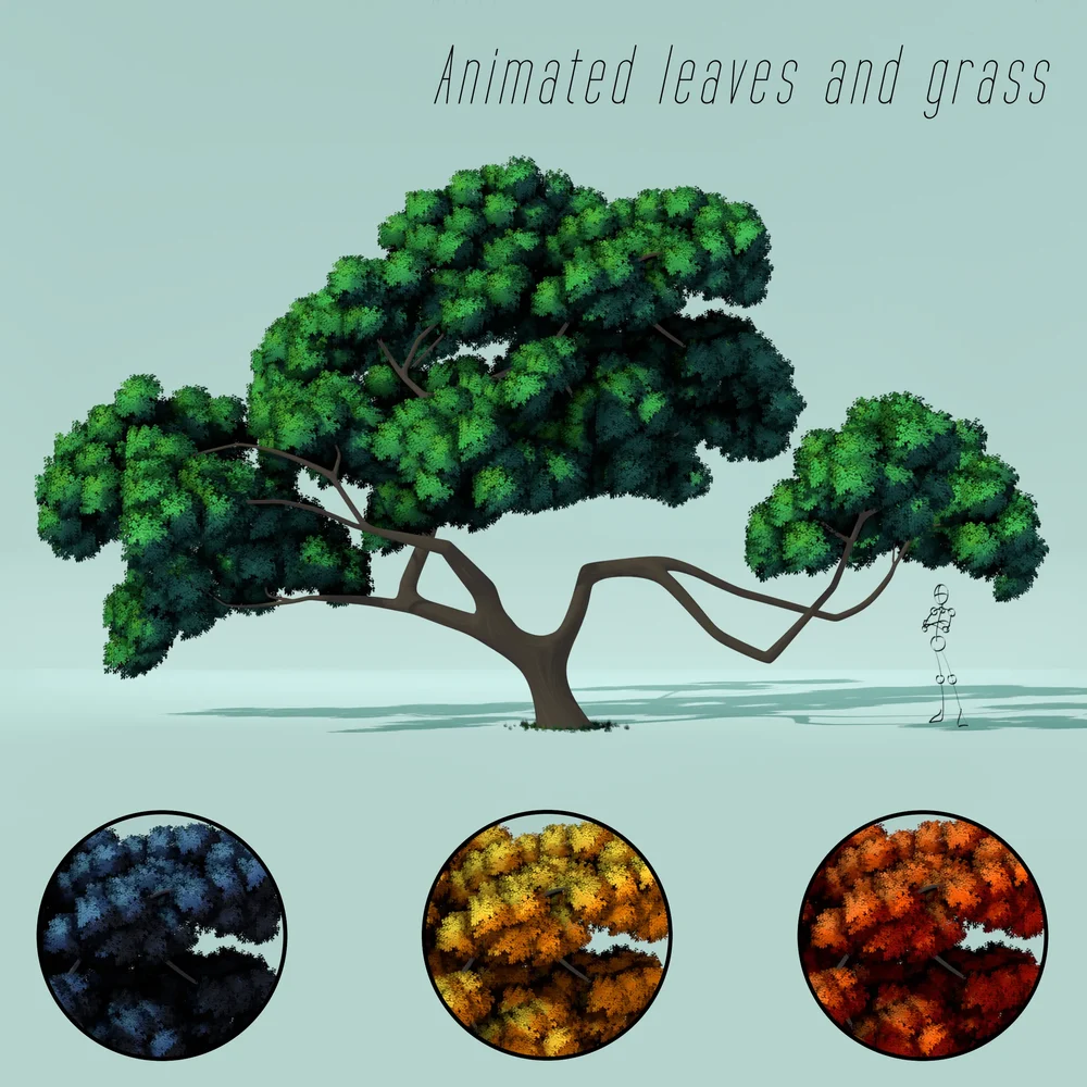Cartoon Style Large Spreading Tree