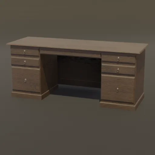 Classic Office Table With Drawers