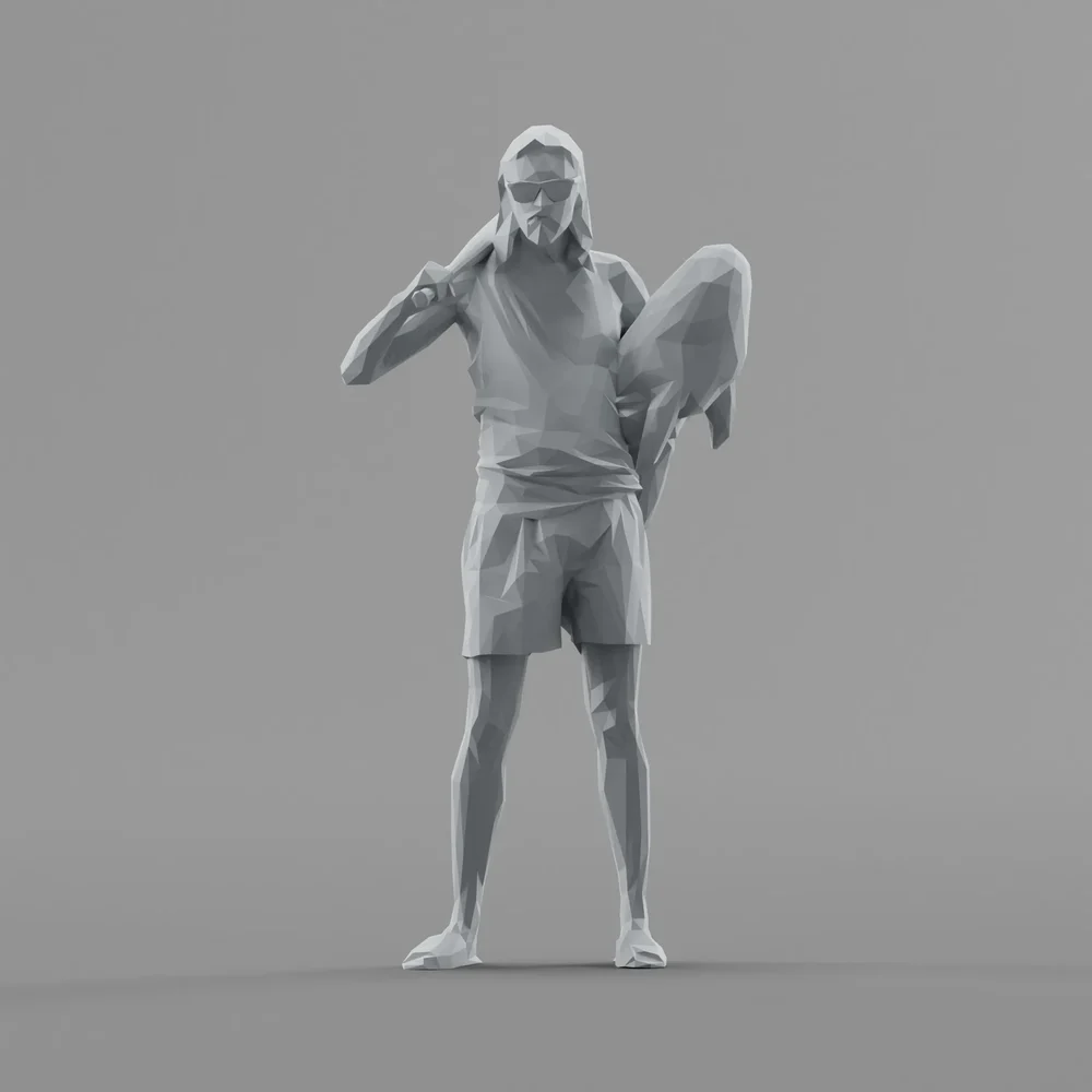 Lowpoly Male Standing