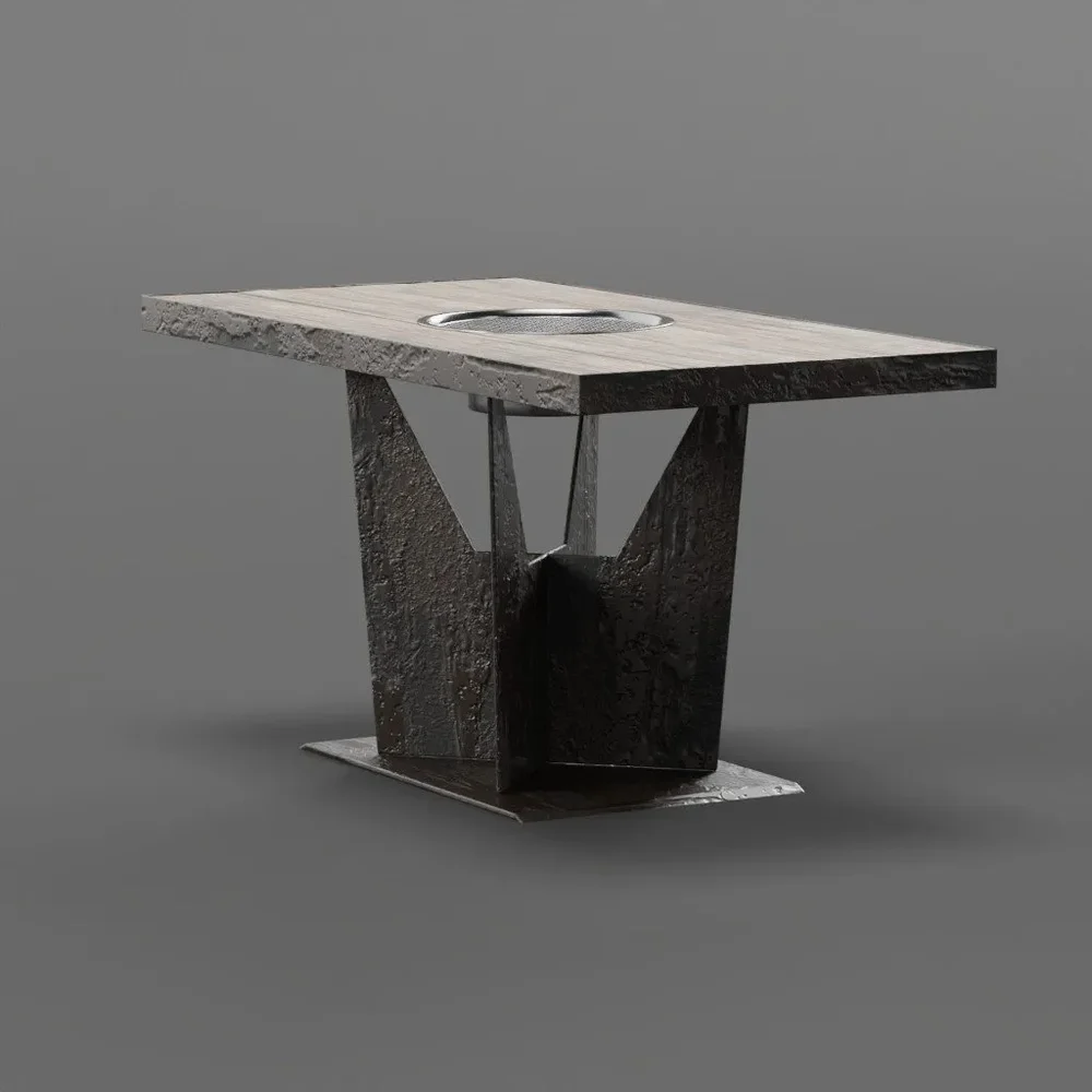 Wooden Table Grill