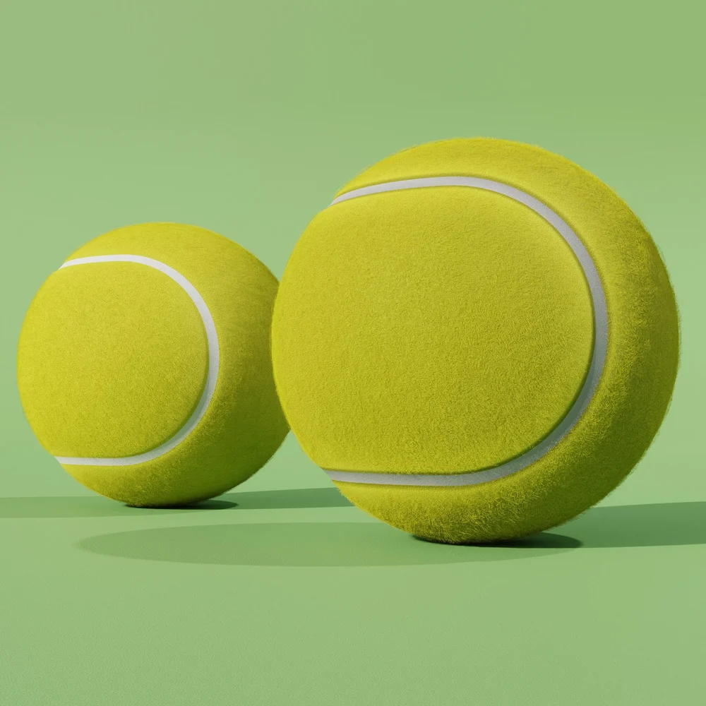 Tennis Balls - Old And New