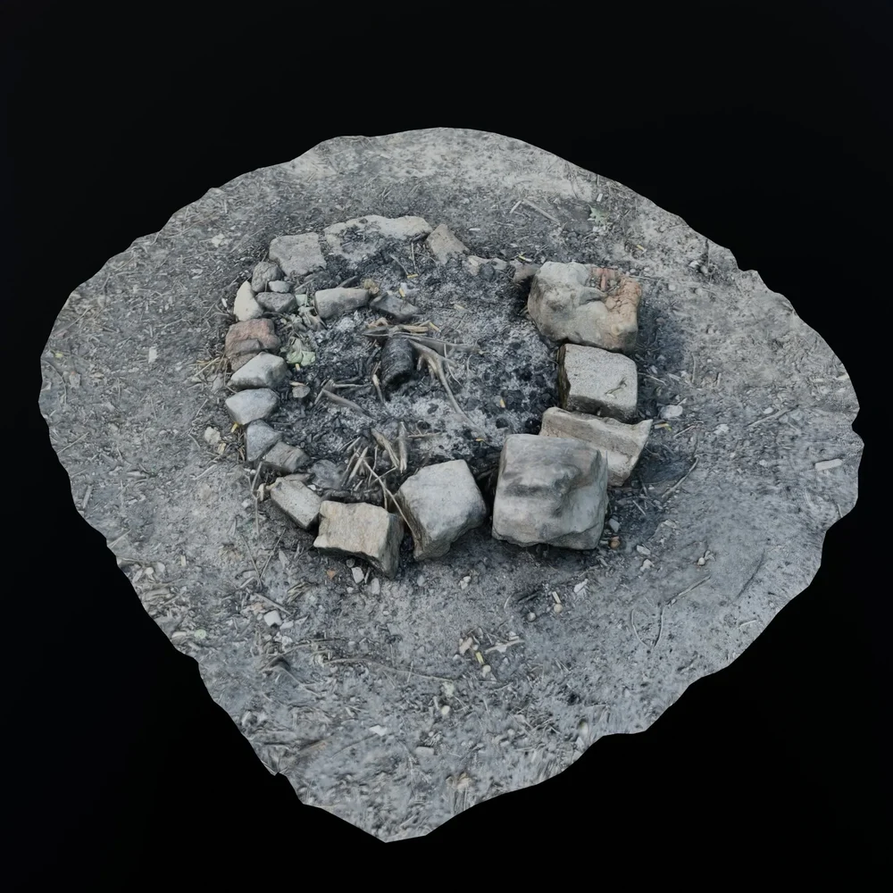 3d Scanned Campfire