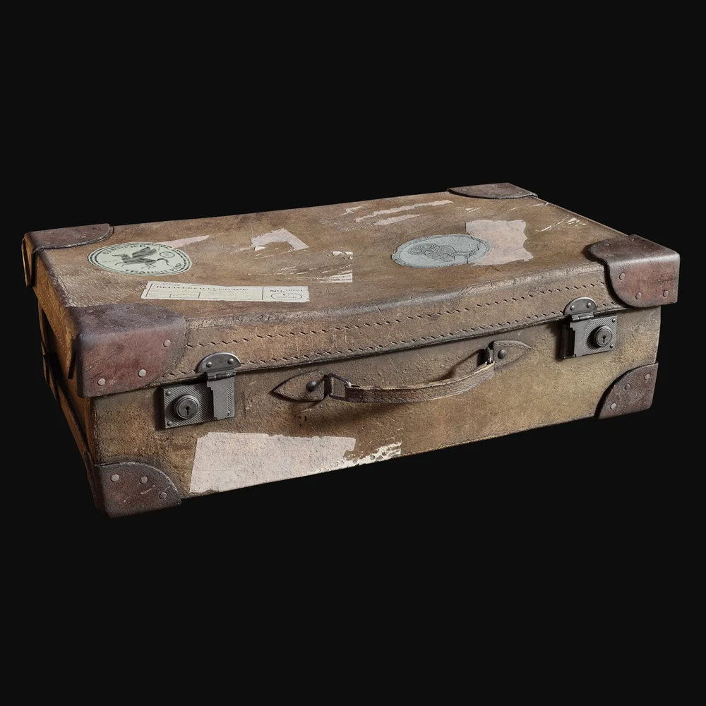 Brown Traveling Suitcase