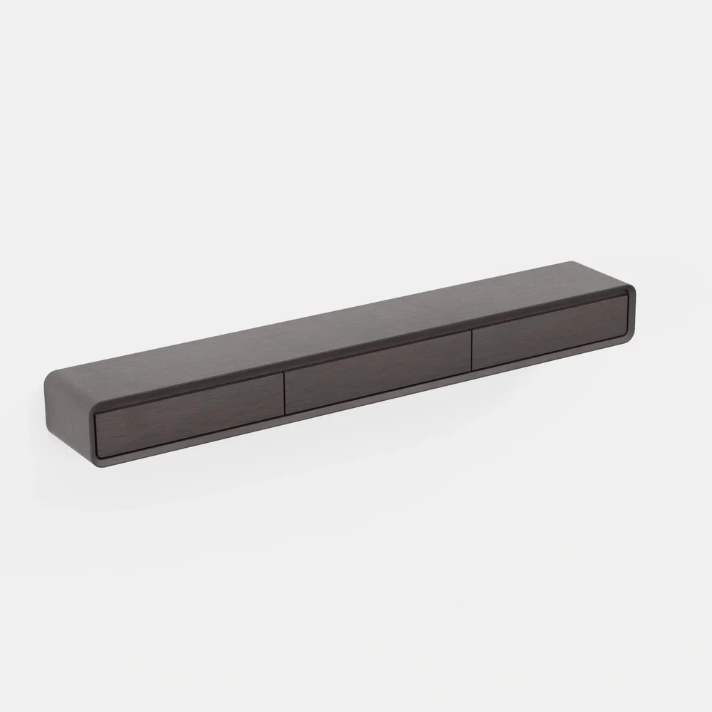 Black Floating Tv Stand Long