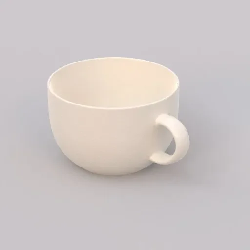 Big White Porcelain Mug