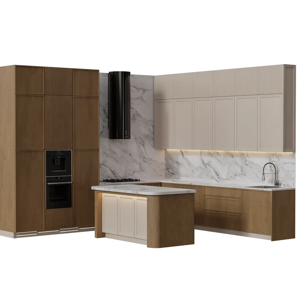 Modern L-Shaped Kitchen