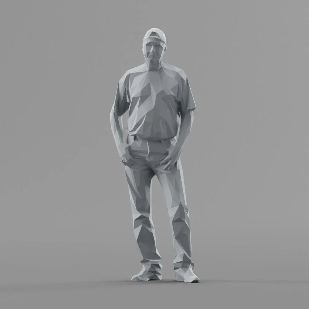 Lowpoly Male Standing