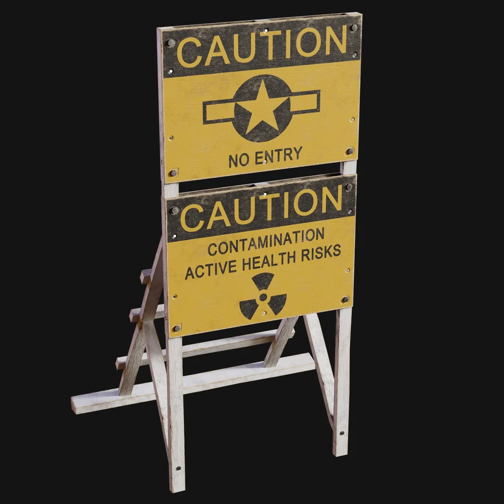 1960s Usaf Restricted Area Base Sign
