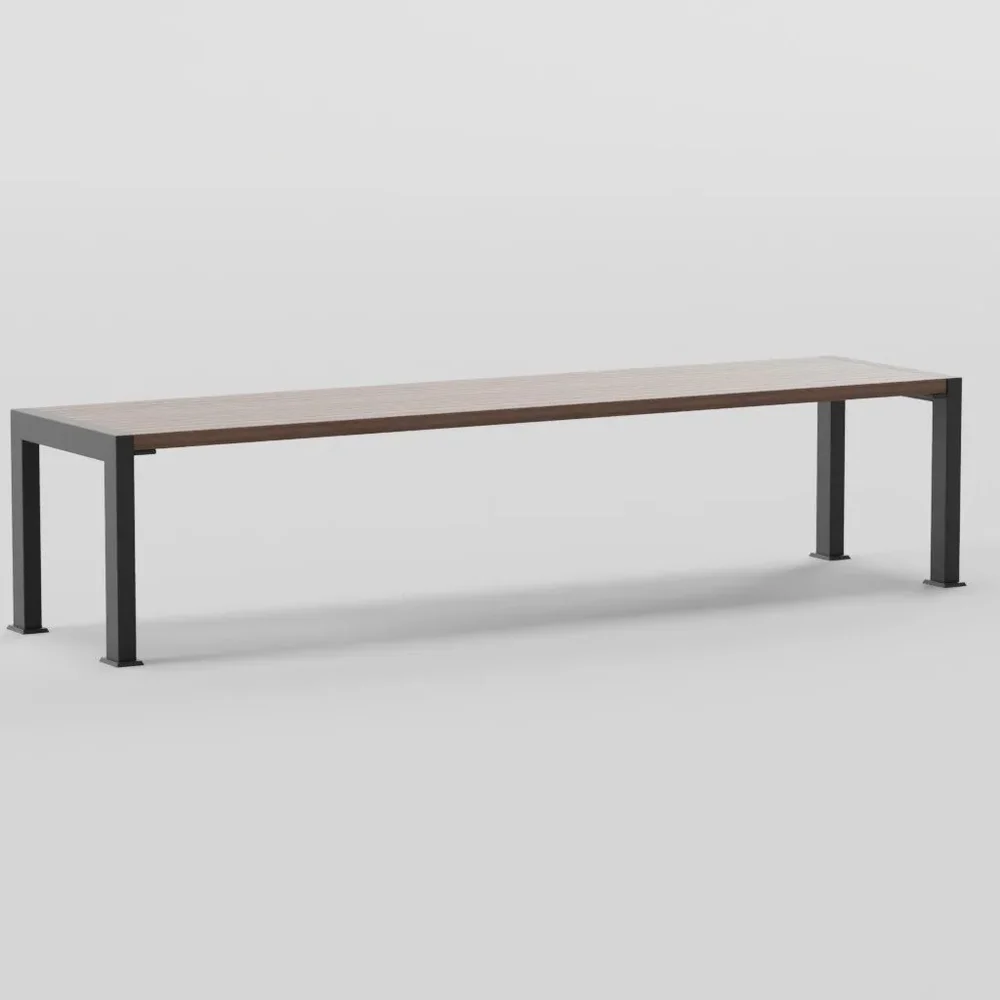 Backless Outdoor Bench