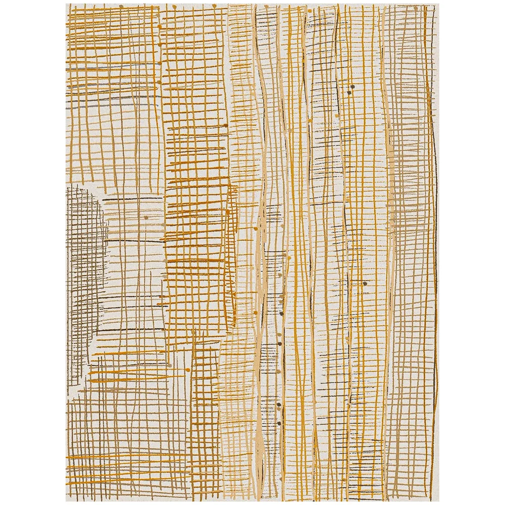 Woven Wheat Lines Carpet