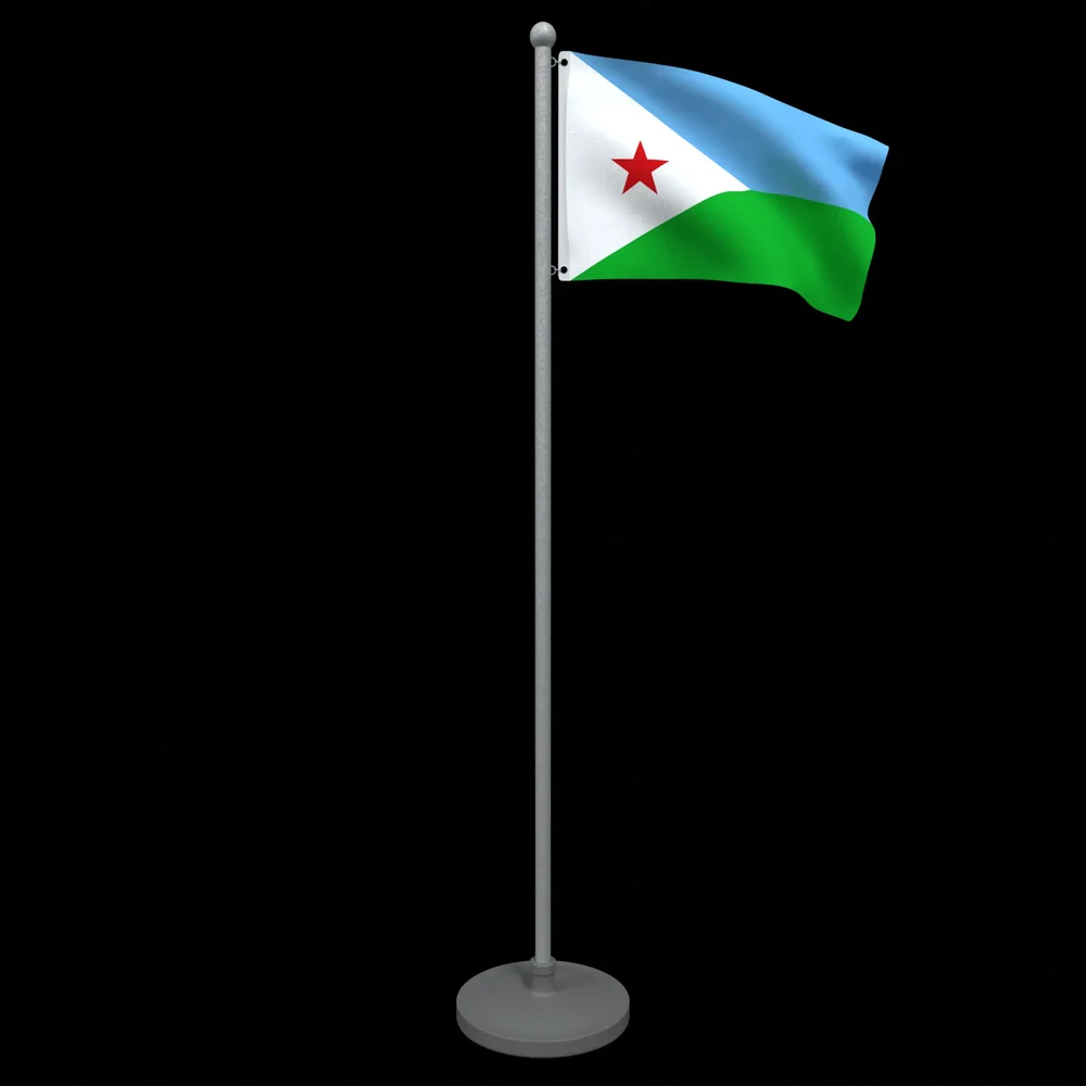 Animated Flag Of Djibouti