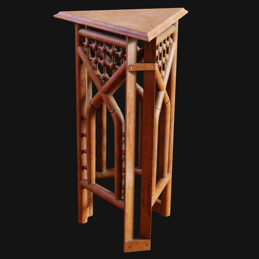 1800s Stick And Ball Corner Stand